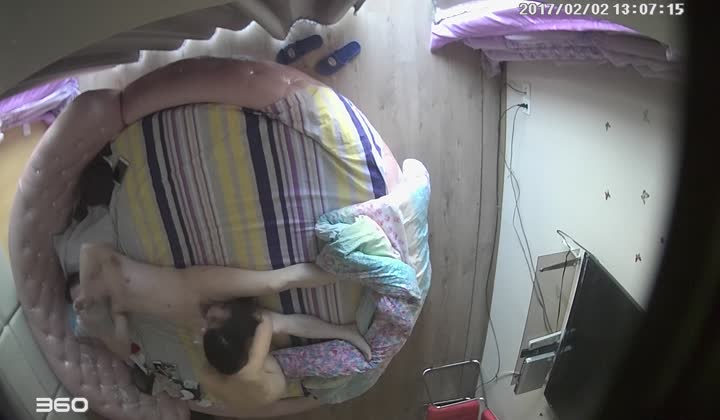 钟点房水滴摄像头监控TP情趣大圆床偷情男女啪啪