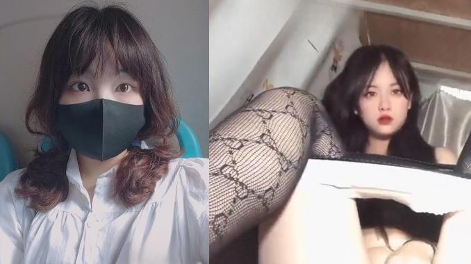 长春工业大学【谭禹彤】高颜值反差母狗学生妹，在宿舍穿黑丝勾引主人还在公交车上玩露出太骚了